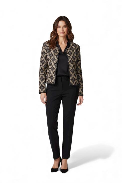 Papell Boutique Jackets & Blazers - Vintage Papell Boutique Evening beaded cardigan jacket Size XL
